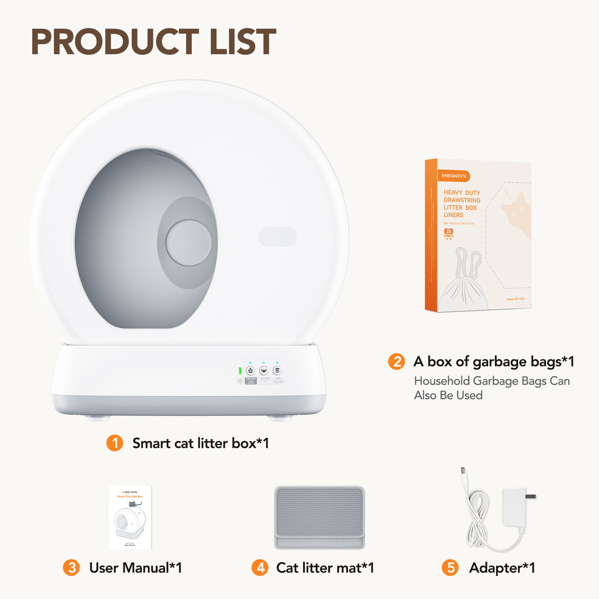Revolutionary Self-Cleaning Cat Litter Box with APP Control, Safety Sensors, Odor Isolation & Health Monitoring