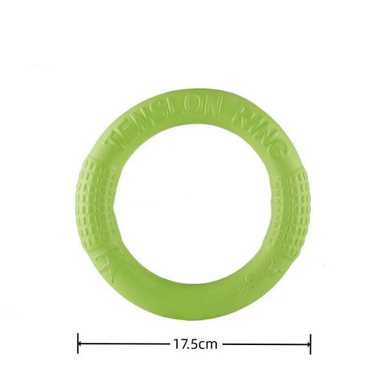 Interactive Orange Dog Flying Disk - Durable EVA Training Ring for Fun and Engaging Play