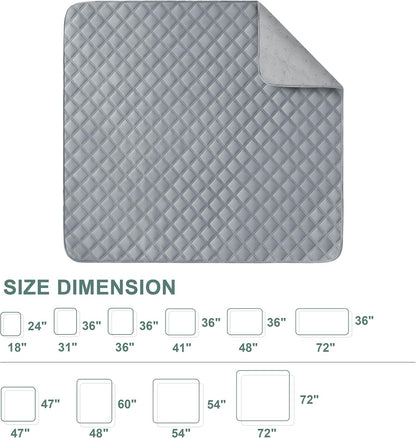 Large/Extra Large Reusable Washable Dog Pee Pads - 36'' x 41'' - 2 Pack, Absorbent, Non-Slip, Waterproof, Leak-Proof Training Pads for Puppies and Dogs
