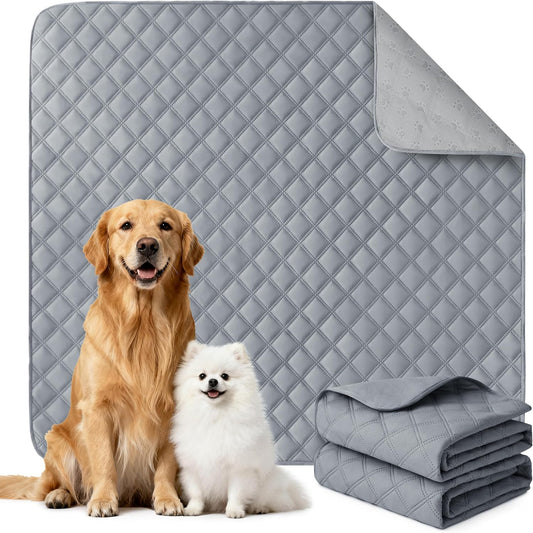 Large/Extra Large Reusable Washable Dog Pee Pads - 36'' x 41'' - 2 Pack, Absorbent, Non-Slip, Waterproof, Leak-Proof Training Pads for Puppies and Dogs