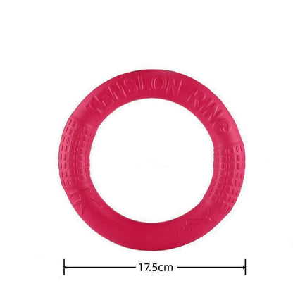 Interactive Orange Dog Flying Disk - Durable EVA Training Ring for Fun and Engaging Play
