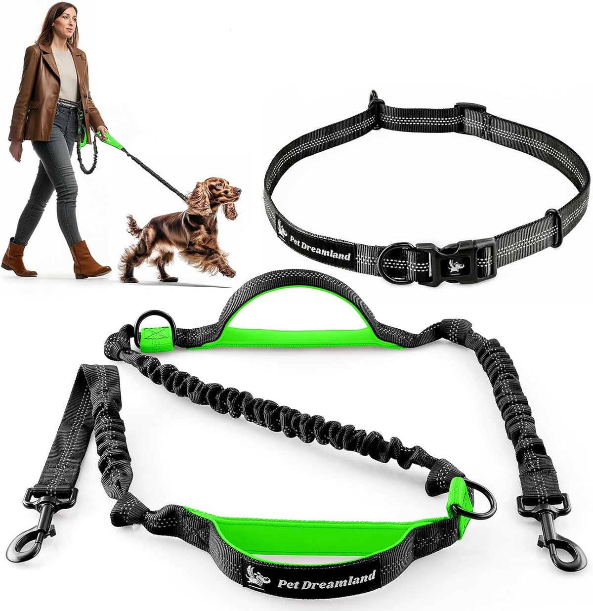 Ultimate Hands-Free Dog Leash: Premium Comfort & Freedom for Active Medium Dogs - Perfect for Running, Walking, and Hiking!