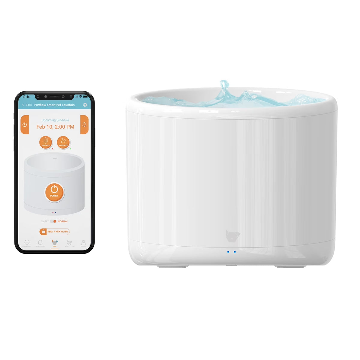 Purrflow Automatic Smart Water Fountain for Cats and Dogs - Keep Your Pets Hydrated!