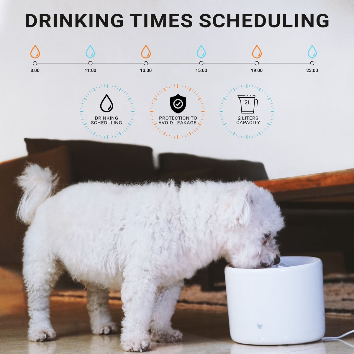 Purrflow Automatic Smart Water Fountain for Cats and Dogs - Keep Your Pets Hydrated!