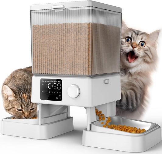 Smart Automatic Cat Feeder for 2 Cats - Timed Food Dispenser for Happy Pets!