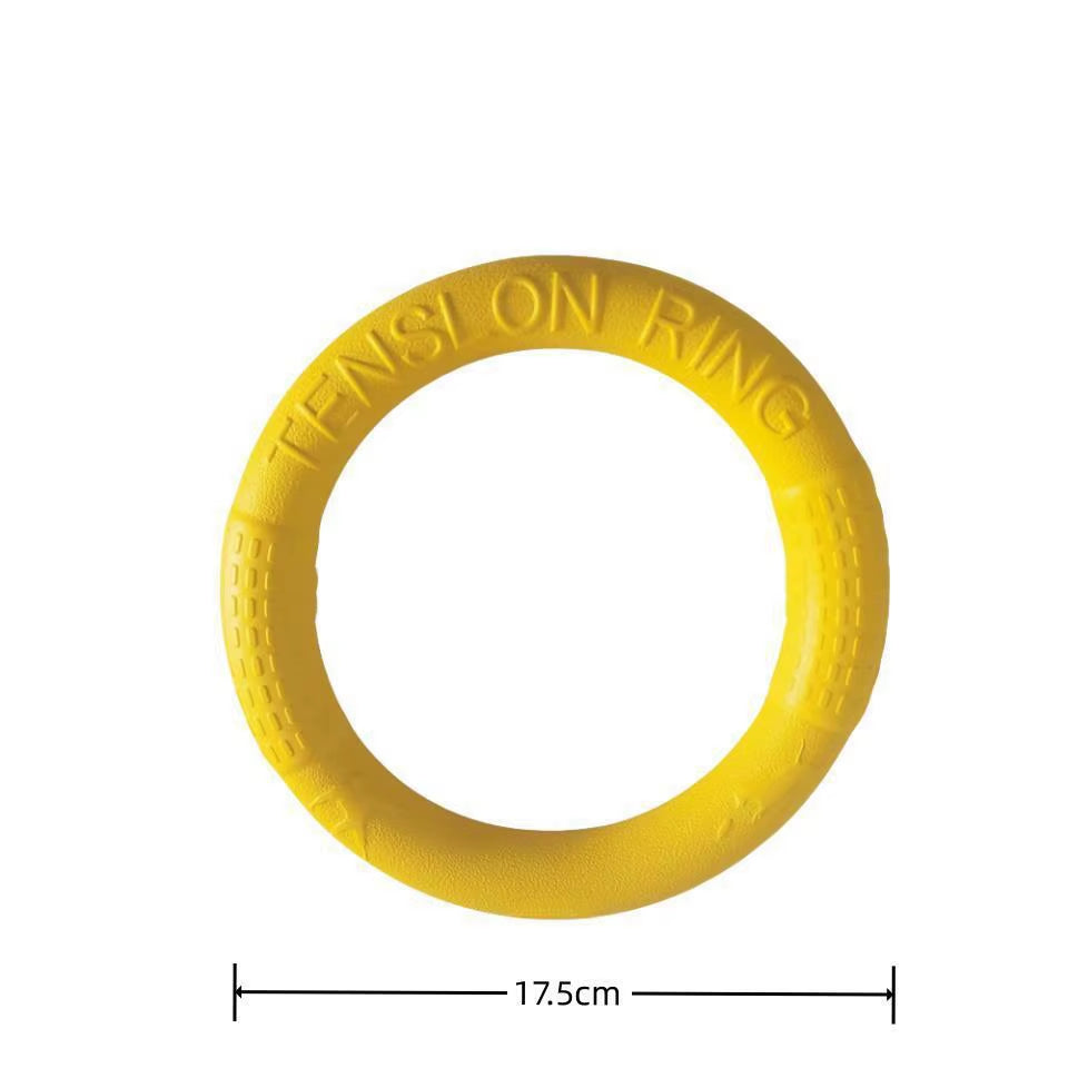 Interactive Orange Dog Flying Disk - Durable EVA Training Ring for Fun and Engaging Play