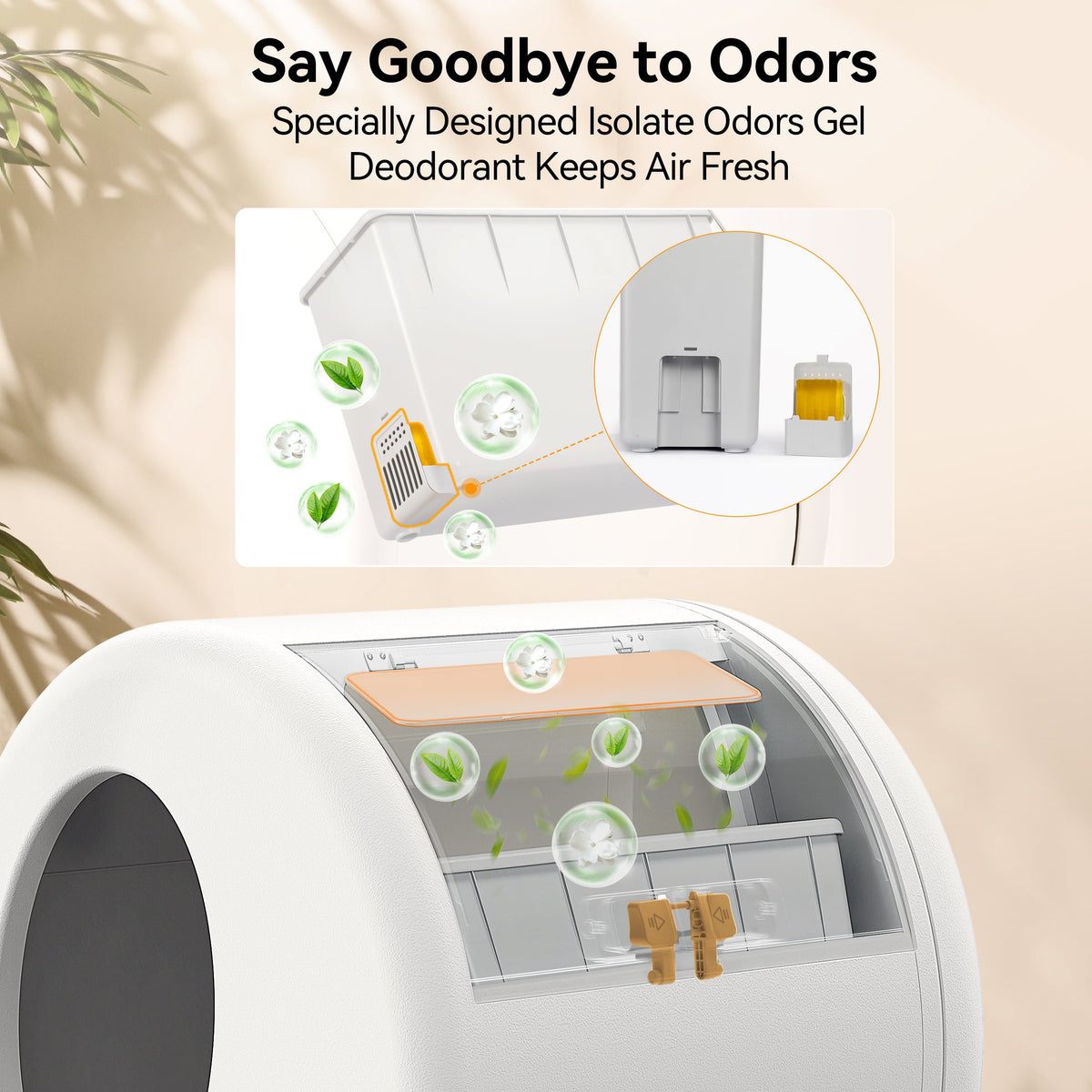 Revolutionary Self-Cleaning Cat Litter Box with APP Control, Safety Sensors, Odor Isolation & Health Monitoring
