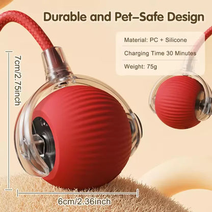 Intelligent Interactive Cat Ball Long-Lasting and Durable Easy to Clean Intelligent Obstacle Avoidance Pet Dog Toys